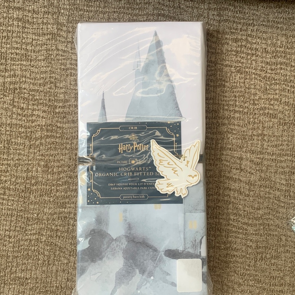 Hogwarts crib sheet from Pottery Barn